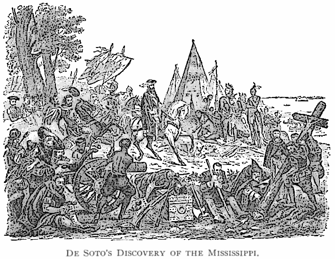 De Sotos discovery of the Mississippi