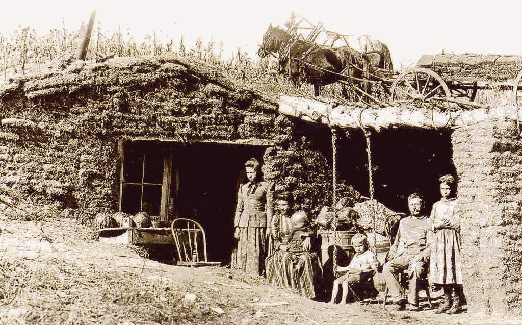 dugout and sod house Nebraska 1890