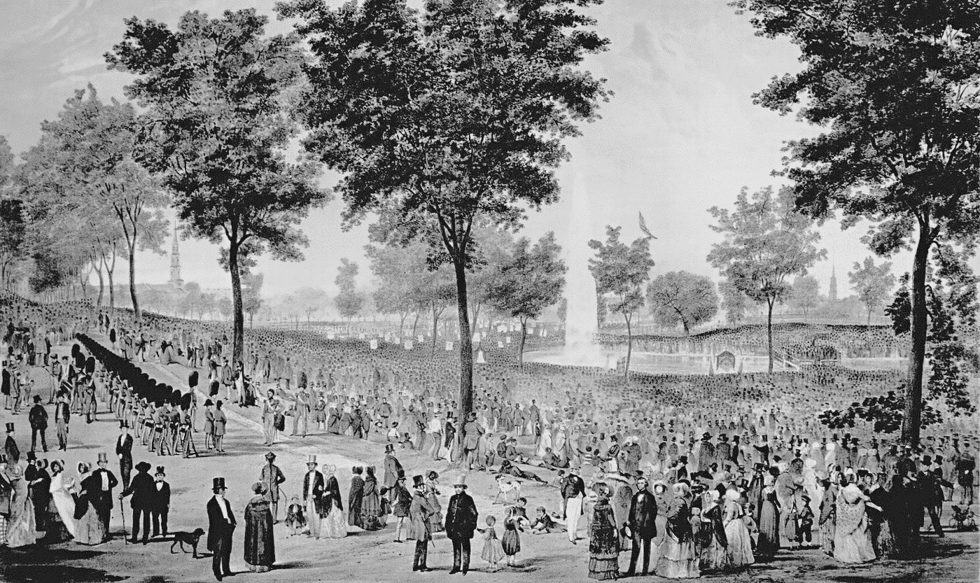 Boston Commons 1848