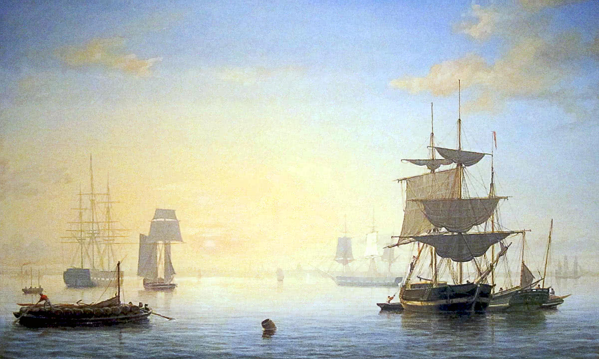 Boston harbor 1846