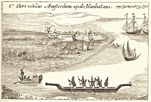 earliest image of New Amsterdam