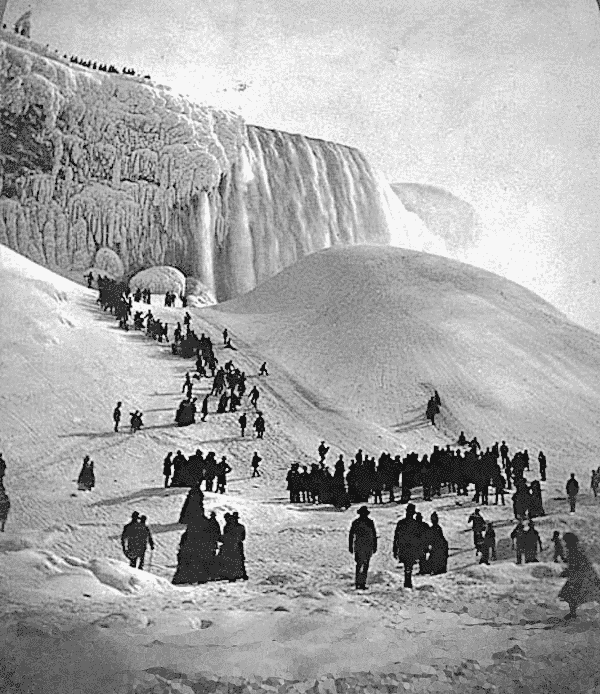 ice bridge Niagara Falls 1875