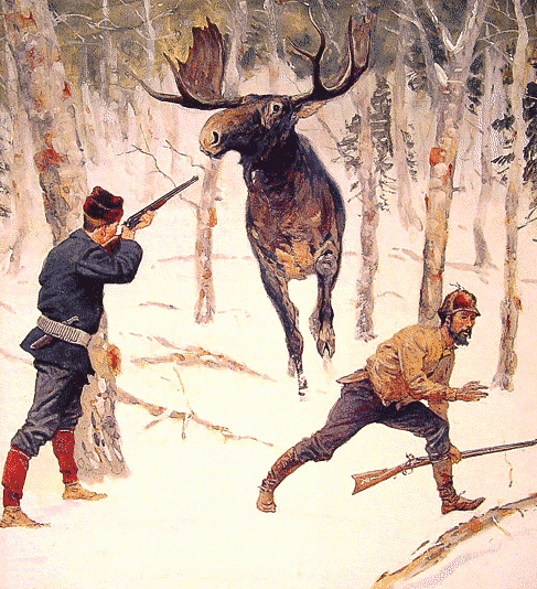 Moose Hunt ca 1890