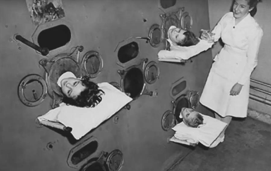 children in iron lungs 1937