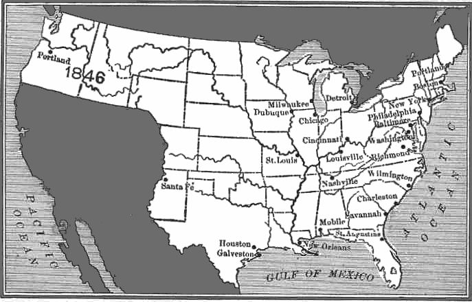 United States after aquiring Oregon