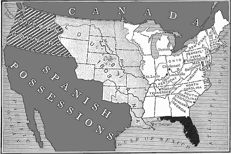 United States after the Loisiana Purchase
