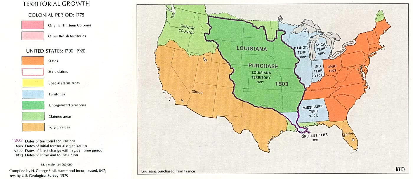 USA Territorial Growth 1810