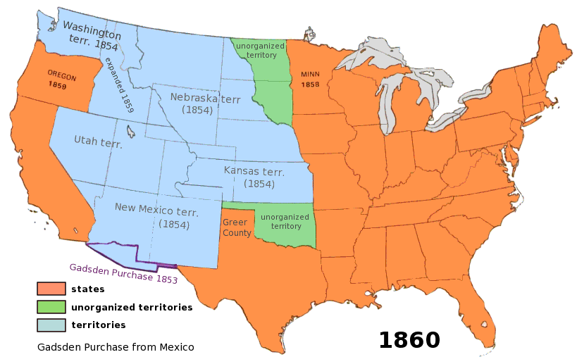 us territory 1860