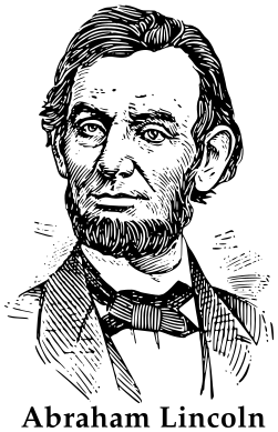Abraham Lincoln w label