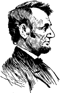 Lincoln profile lineart