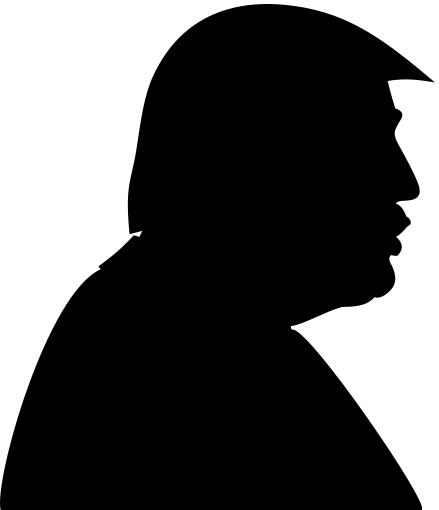 Trump silhouette