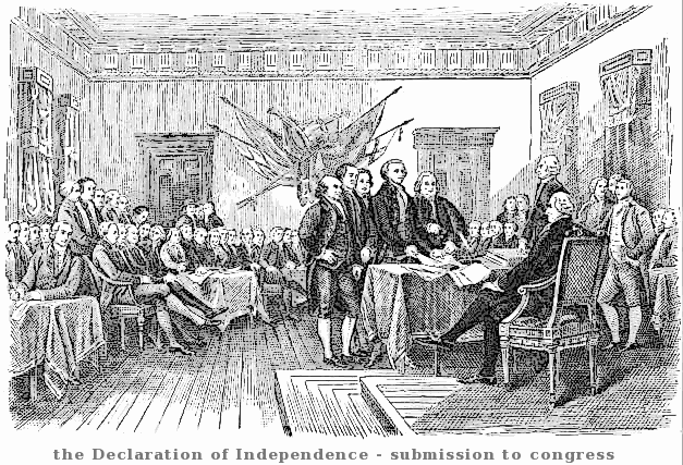 Declaration of Independence submission to congress