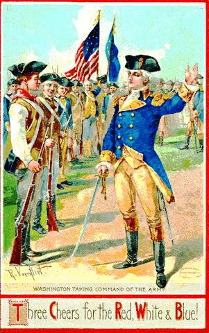 Washington takes command of the army