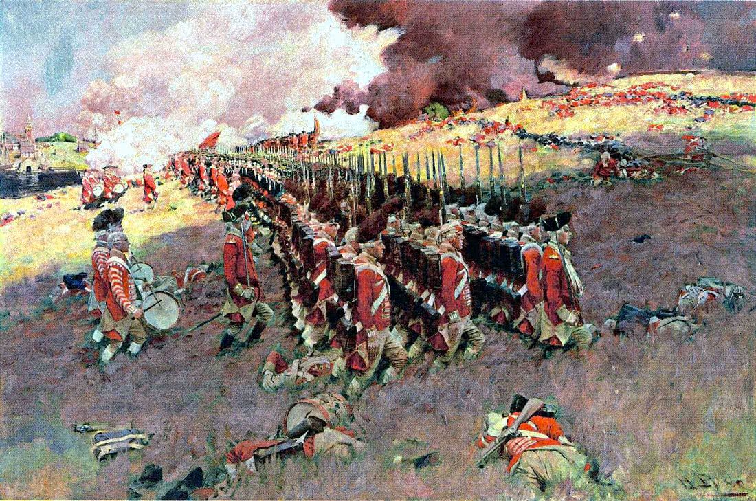 Bunker Hill British marching