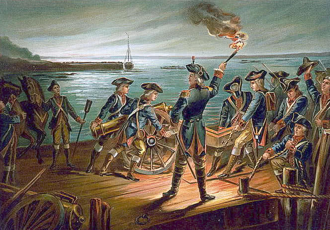 U.S. Army  Artillery Retreat from Long Island 1776