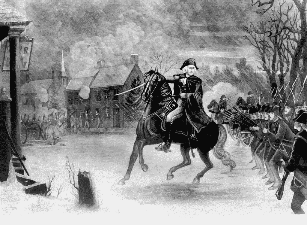 Washington at Battle of Trenton