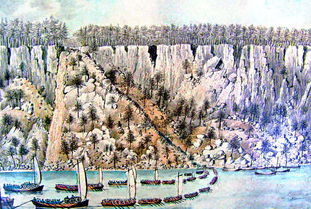 Fort Lee British landing 1776