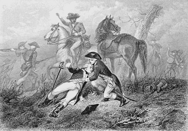 LaFayette wounded battle of Brandywine