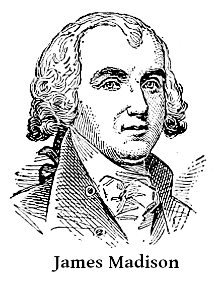 James Madison lineart