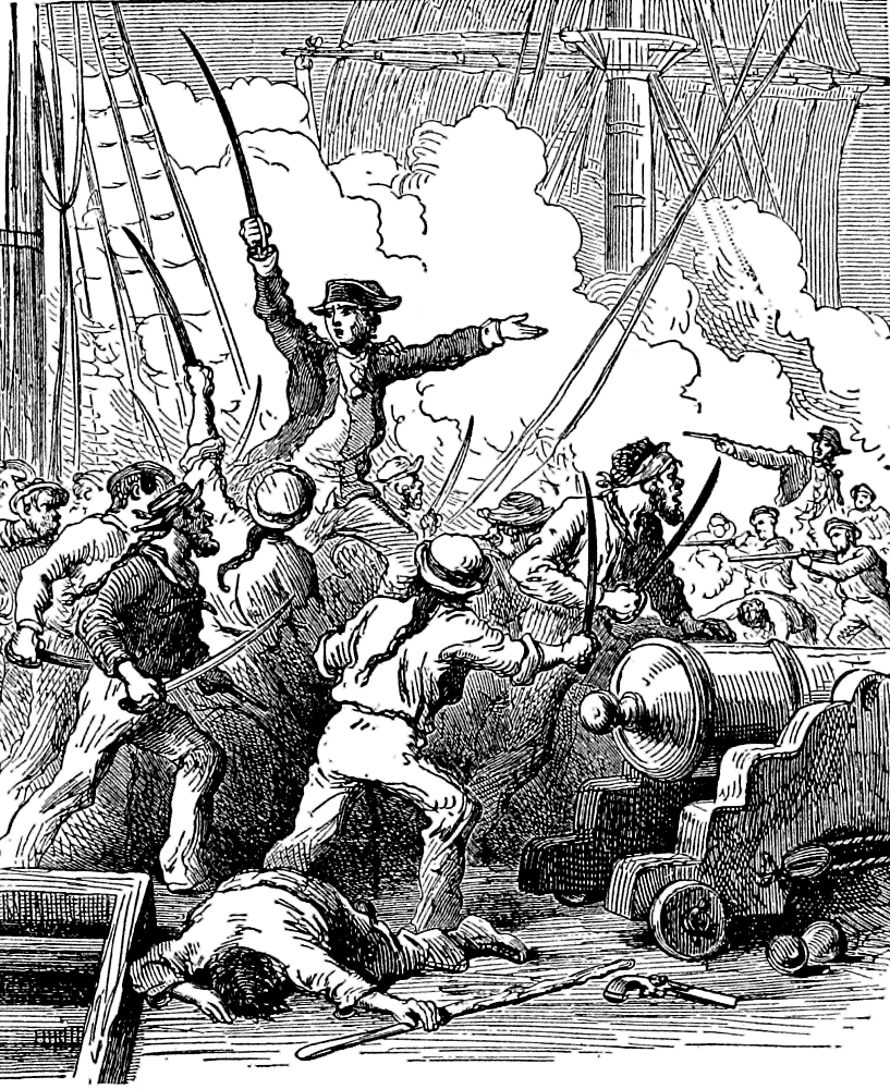 Barry leads his men aboard the enemy