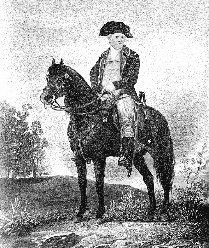 General Israel Putnam on horse
