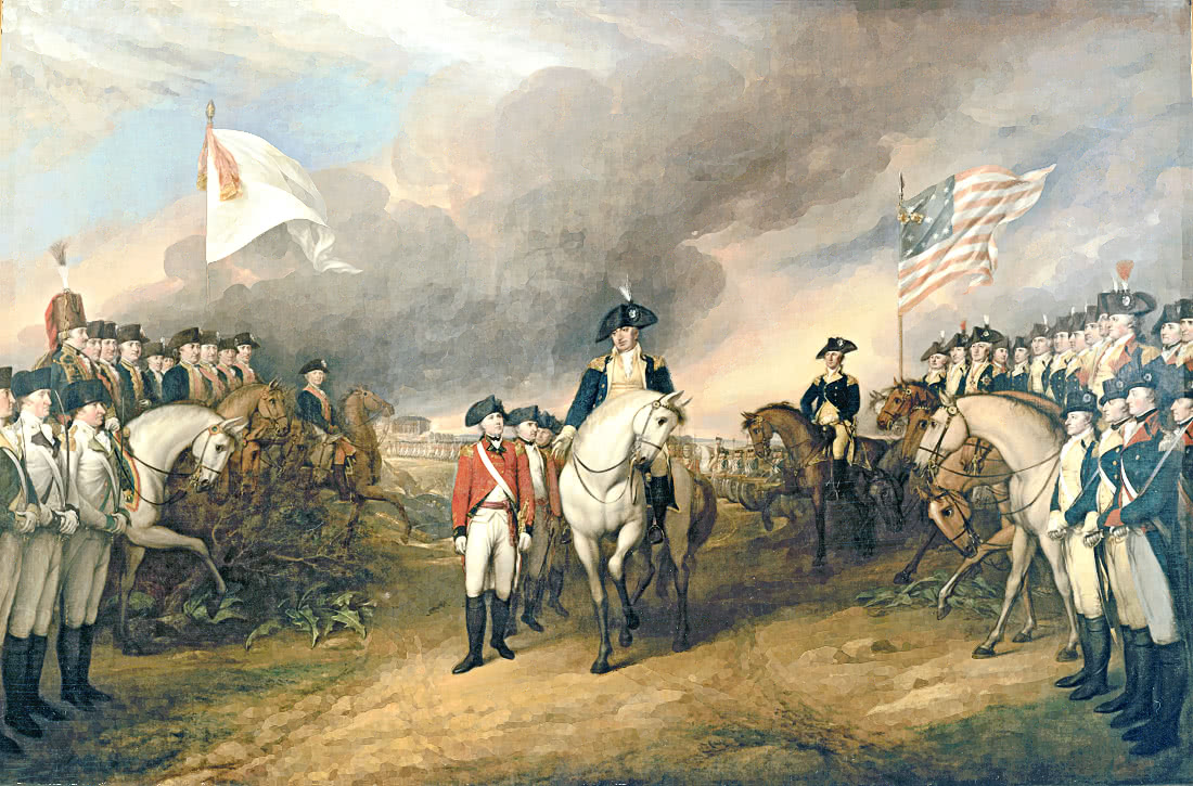 Surrender of Cornwallis at Yorktown  Trumbell