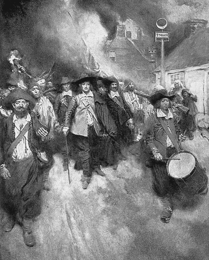 Burning of Jamestown  Pyle
