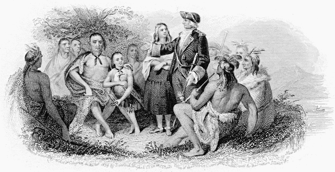 Oglethorpe w Creek Indians