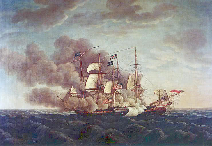 USS Constitution defeats Guerriere