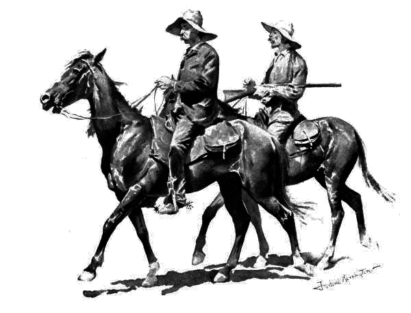 Cowboys on horse