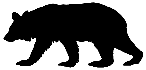 black bear silhouette