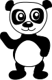 panda smiling cartoon