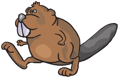 beaver-walking-cartoon