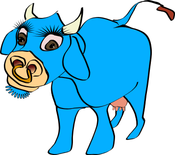cow blue