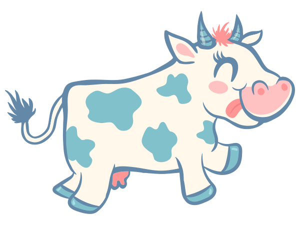cow happy