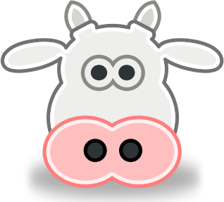 cow head cartoon