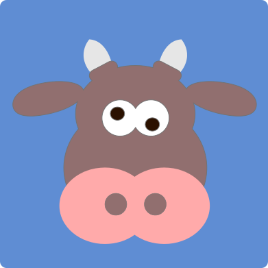 goofy cow