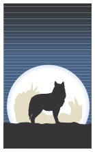 Coyote with Moon