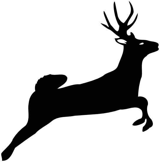 leaping deer silhouette
