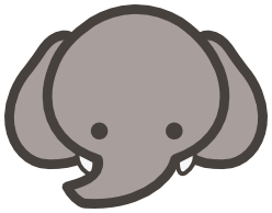 elephant face icon