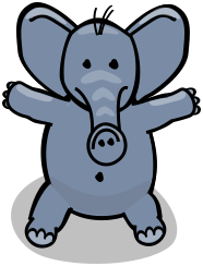 elephant happy