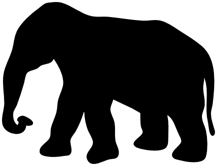 elephant silhouette 2