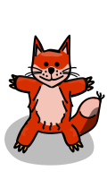 fox friendly clipart