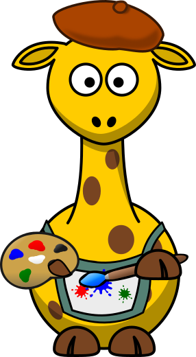Giraffe-painter