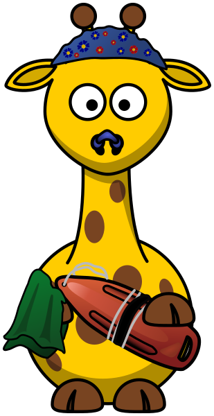 Giraffe swimmer