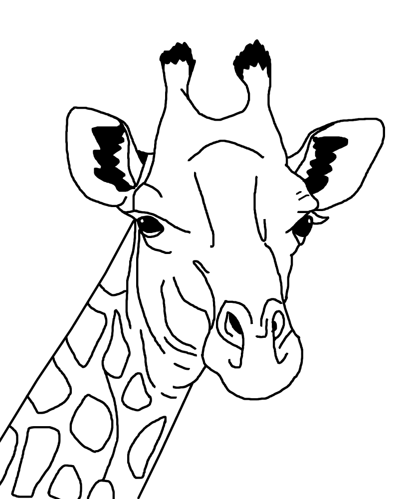 giraffe-face-lineart