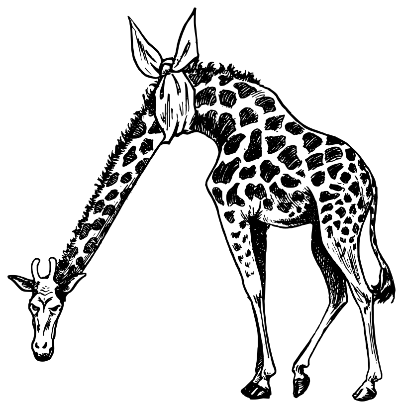 giraffe sore neck