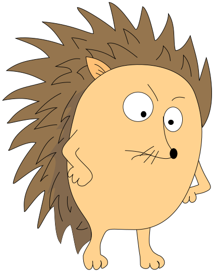 hedgehog-annoyed