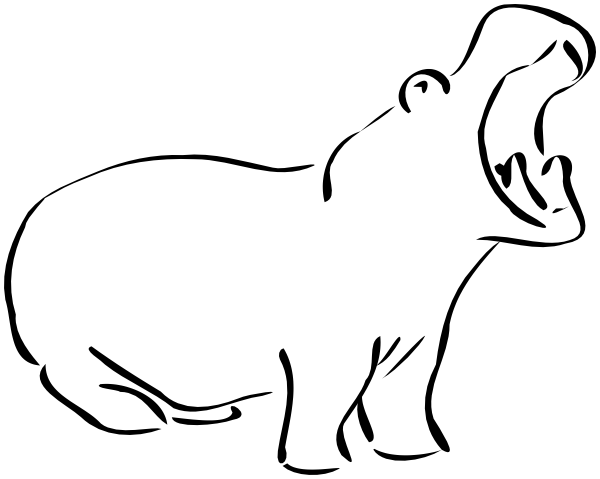 hippo sketch