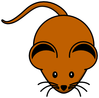brown mouse clipart